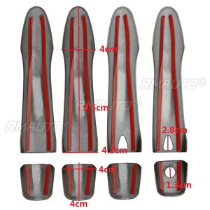 Juego de 8 Cubiertas para Manijas de Puerta Exterior de Coche para Nissan X-Trail, Qashqai, Rogue 2014 2015 2016 2017, Accesorios para Coche, Adhesivos - Product Image 6
