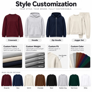 Sudadera con Capucha Oversize de Forro Polar para Otoño, Unisex, con Logotipo Personalizado, Impresión Digital, Tacto Suave, OEM, Venta al por Mayor - Product Image 5