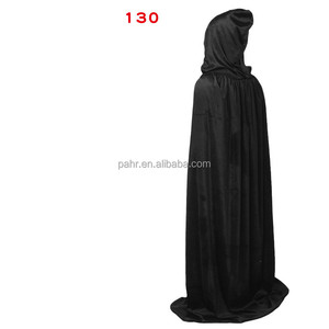Nero rosso bianco <span class=keywords><strong>verde</strong></span> blu viola mantello Costume di Halloween con cappuccio per bambini/adulto velluto strega mantello TV e film ispirato - Product Image 5