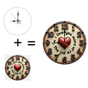 Round Wooden Wall <b>Clock</b> 25cm Smooth Surface Quiet Quartz Home Corridor Decor - Product Image 1