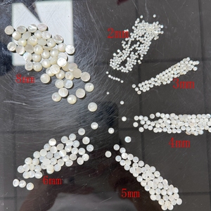 Perles rondes en nacre blanche de 2 mm et 8 mm pour la fabrication de bijoux - Product Image 6