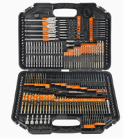 Jeu de 246 forets hélicoïdaux multifonctions en acier allié, kit d'ouvre-trous pour le bois et le métal