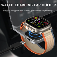 Support de charge sans fil pour voiture avec logo personnalisé OEM ODM, base en alliage d'aluminium et support pour iWatch