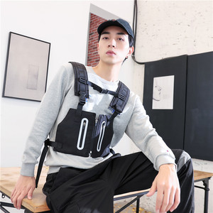 Chaleco Reflectante para Ciclismo, Chaleco Táctico Deportivo para Hombre, Poliéster, Negro y Blanco, Uniforme de Entrenamiento para Verano, Invierno y Otoño - Product Image 3