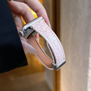 Bracelets de montre en cuir véritable pour femme d'affaires pour montre <span class=keywords><strong>série</strong></span> 10 9 <span class=keywords><strong>8</strong></span> 7 6 Bracelet magnétique pour montre 38 40 41 42 44 45 46 49 mm Bracelet pour femme - Product Image 6