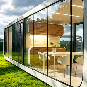 Cabaña Prefabricada de Acero Ecológico Resistente, Casa Contenedor de Ensamblaje Rápido, Aplicable en <span class=keywords><strong>el</strong></span> Desarrollo de Parques al Aire Libre - Product Image 4
