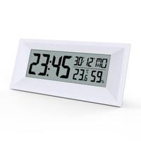Digitaler Wecker Elektrische Temperatur Feuchtigkeit messer Outdoor Snooze Kalender Digitale Wanduhr Home Decoration Luxus