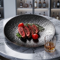 Assiette de service en mélamine, motif personnalisé, écologique, durable, passe au lave-vaisselle, style minimaliste européen, mariage, 7 pouces, dîner
