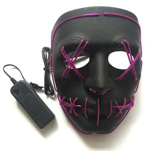 Popular!! Partido Do Disfarce de Halloween Máscara Neon Fio EL Glow In The Dark - Product Image 6