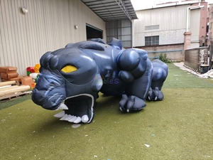 Modèle de panthère noire gonflable géante avec logo imprimé personnalisé, figurines d'animaux gonflables pour la publicité et la décoration d'événements - Product Image 5