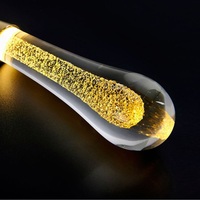 Moderne Personnalisé Goutte De Pluie Longue Grande Décoration Lustre En Verre Cristal De Luxe Villa Escalier Hall D'hôtel Led Suspension