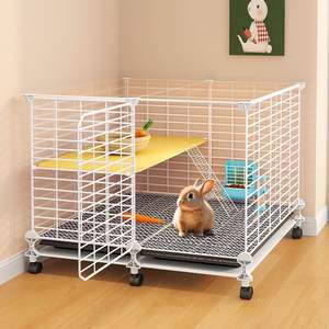 <span class=keywords><strong>Cage</strong></span> domestique double couche extra-large automatique pour le nettoyage du fumier de porc <span class=keywords><strong>nain</strong></span> hollandais, intérieur spécial à deux couches - Product Image 1