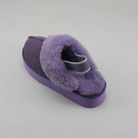 Bottes de neige en peau de mouton véritable pour femmes avec semelles épaisses
