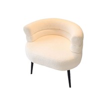 Moderne Internet Célébrité Unique Agneau Polaire Petit Canapé Chaise Balcon Salon Loisirs Ordinateur Chaise Chambre Coiffeuse