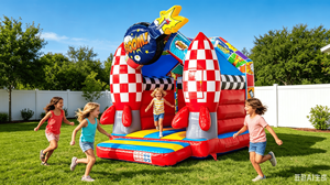 Château gonflable mini spatial de dessin animé, thème astronaute pour enfants, château sauteur commercial, petit rebondisseur en PVC - Product Image 6