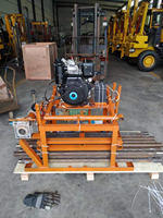 Prix de vente direct d'usine petite machine de forage de puits d'eau à moteur à essence essence avec roues en 2023