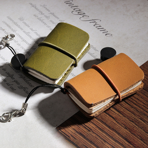 Mini Taccuino Ultra-Compatto in Pelle di Vacchetta, Carino e Portatile, Diario da Viaggio per Mini Artisti dell'Acquerello - Product Image 1