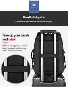 Sac à dos pour ordinateur portable personnalisé pour hommes, étudiants, imperméable, pour l'école, le bureau, les voyages, les sports décontractés, en gros d'usine - Product Image 6