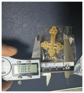 Yiwu Aceon Acero inoxidable San Nicolás Griego Ortodoxo Nika Cruz Colgante en relieve con circón Símbolo religioso cristiano - Product Image 5