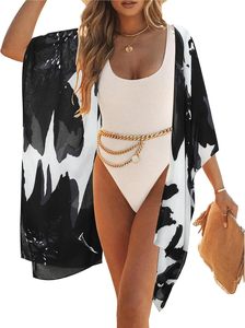 <span class=keywords><strong>Kimono</strong></span> de plage léopard en mousseline pour <span class=keywords><strong>femme</strong></span> 2026 - Style bohème léger pour l'été - Product Image 6