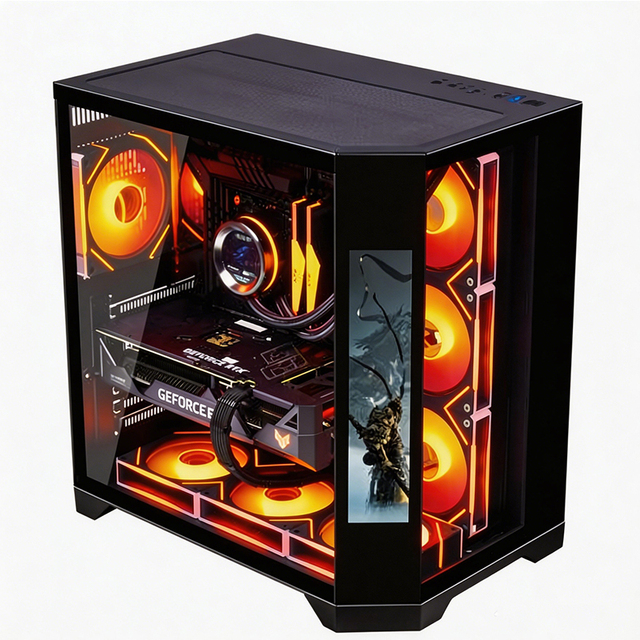 Wholesale ATX Gaming PC Case 400mm GPU Support Front Top 360mm Radiator 7 PCIe Slots Mid Tower Computer Chassis for DIY