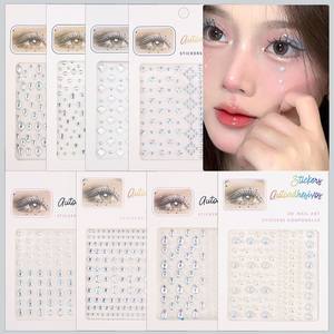 FX-T372 enfants diamant sourcil perle pâte bijoux coloré visage pâte pour fête Performances oeil Halloween <span class=keywords><strong>tatouage</strong></span> autocollant - Product Image 2