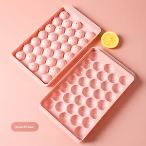 Direct Sale Manufacturer Creative 33-Cell Spherical Ice for Ball Mold <strong>Plastic</strong> <strong>Lid</strong> for Refrigerator Box Storage Storage <strong>Bins</strong> - Product Image 6