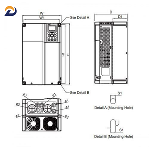 Variateur de fréquence Delta VFD-CP2000 Série VFD220CP23A-21 30HP 22.5KW 230V 3 PHASEES - Product Image 4