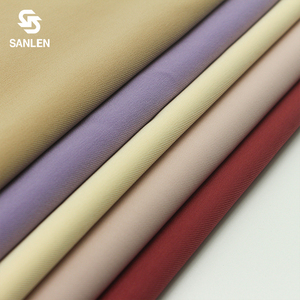 Nhà Sản Xuất Chất Liệu Vải Co Giãn Tái Chế 4 Cách Căng Twill Phụ Nữ Phù Hợp Với 95 Polyester 5 Spandex Vải Cho Dresses - Product Image 5