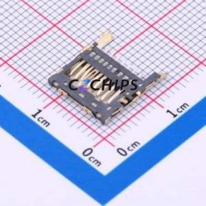 TF-129-ARP8 SD Card / Memory Card Connector SMD Connector Plug-In Type MicroSD Card (TF Card) Card Holder 1.2mm - Product Image 2