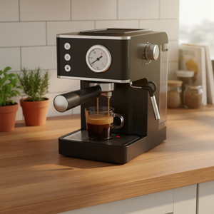 Cafetera de Alto Rendimiento con Extracción Constante de 20 Bares, Calentamiento Rápido de 1350 W para Uso Doméstico y Hotelero - Product Image 2