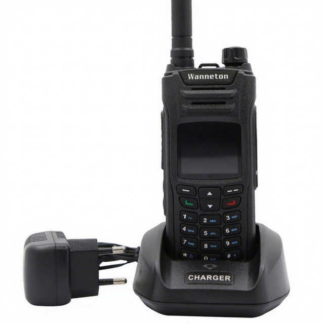Wanneton UV6F Analog Walkie-talkie 5W 0-5km Range IPX-1 Water Resistant VHF/UHF Professional Transceiver 1000-1500mAh Battery