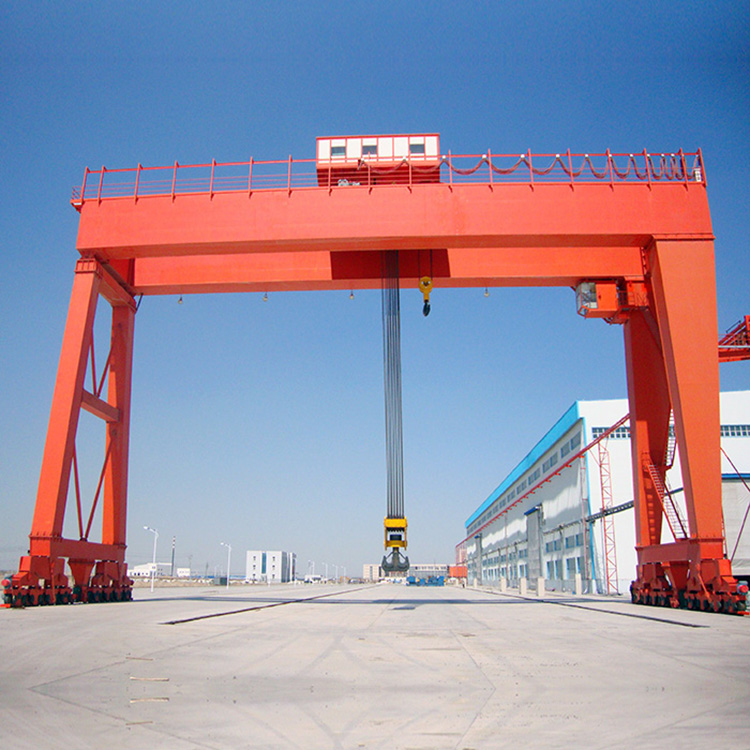 BMH 10T Electric Hoist Semi Gantry Crane 30m A5 Outdoor Freight Yards