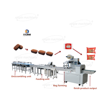 Machine d'emballage multifonctionnelle pour sachets de bonbons, biscuits et gâteaux en acier inoxydable, ligne de production automatique de tri et d'alimentation