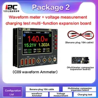 Medidor de Corriente de Onda I2C C09 0.001V/A, Multímetro de Alta Precisión de Doble Canal, Herramienta de Prueba de Carga Rápida para Reparación de Teléfonos