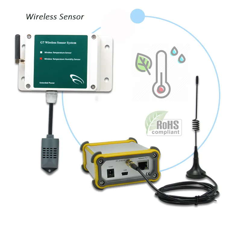 High precision wireless sensor wireless temperature Alarm wireless weather station room temp monitor Client App for Window iPad