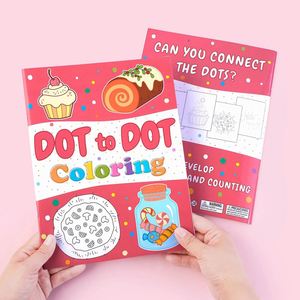 สมุดระบายสีลายเค้กวันเกิดสีชมพูสำหรับเด็กผู้หญิง ของขวัญสำหรับเดินทาง ชุดอุปกรณ์ศิลปะและงานฝีมือ - Product Image 1
