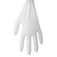 Gants en nitrile blancs jetables pour examen médical, sans poudre, pour travaux manuels