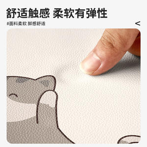 Tapete de Entrada con Diseño de Extraterrestre, PVC, Patrón Novedoso, Color Crema, Lavable a Máquina, para Uso Doméstico, Verano 2024 - Product Image 5