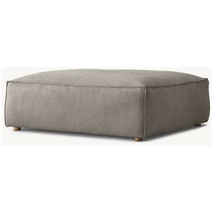 Pouf Modulare in Pelle Personalizzabile per Divano Angolare, Arredamento Classico per Interni e Hotel, Comfort - Product Image 1