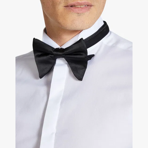 Premium White Tuxedo <strong>Shirt</strong> for Men <strong>Wing</strong> <strong>Collar</strong> and Hidden Placket Regular Fit Formal Wear for Wedding Parties Business - Product Image 4