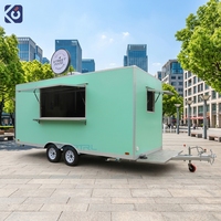 Camion de cuisine mobile, chariot de restauration portable, cuisine mobile pour pizzas et burgers, remorque de restauration entièrement équipée, remorque de restauration de rue