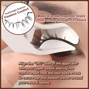 <span class=keywords><strong>Kit</strong></span> de <span class=keywords><strong>cils</strong></span> magnétiques doux vaporeux pas besoin de colle facile à porter aimant de <span class=keywords><strong>cils</strong></span> magnétiques <span class=keywords><strong>faux</strong></span> <span class=keywords><strong>cils</strong></span> avec applicateur - Product Image 3