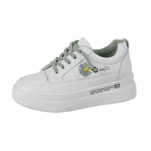 <span class=keywords><strong>Scarpe</strong></span> da donna bianche piccole <span class=keywords><strong>con</strong></span> rialzo <span class=keywords><strong>interno</strong></span>, sneakers sportive casual <span class=keywords><strong>con</strong></span> fondo spesso e design sottile - Product Image 1