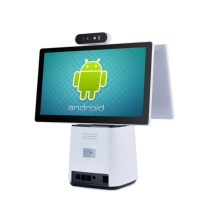 Mesin POS All-in-One TOUCH POS H02 dengan Printer Thermal Terintegrasi, Layar Sentuh 15.6 inci (Kapasitif 10 Titik), Sistem Operasi Windows/Android
