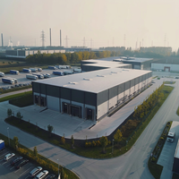 Solution d'atelier industriel égyptien pour la production de matériaux de construction avec système de construction à ossature métallique modulaire
