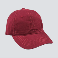 Gorras de Béisbol de Sarga Común de 6 Paneles, Personalizables con Logotipo, Deportivas, para Empresa, Equipo, Boda, Adulto, Sin Estructura, Rojas, Estilo Dad Hat