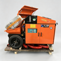 Pompe à béton mini-compacte et efficace pour le coulage de colonnes structurelles à niveaux variés