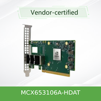 Adaptador Ethernet Mellannox MCX653106A-HDAT ECAT CX653106A Interfaz de Red Interna PCI Express Connect X-6 HDR IB
