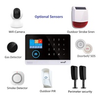 Nouveau système de sécurité à domicile Smart Life 9 langues commutables Android WiFi Système d'alarme à numérotation automatique